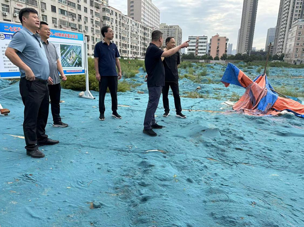 集團(tuán)公司黨委委員、副總經(jīng)理張巖到侯寨新鎮(zhèn)區(qū)安置區(qū)調(diào)研項(xiàng)目建設(shè)工作